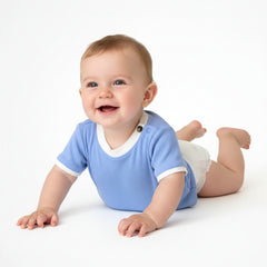 Basic Light Blue Cotton T-Shirt