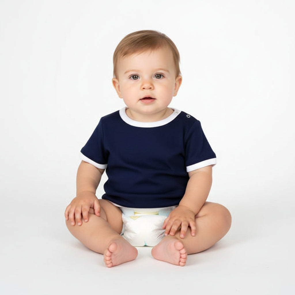 Basic Navy Cotton T-Shirt