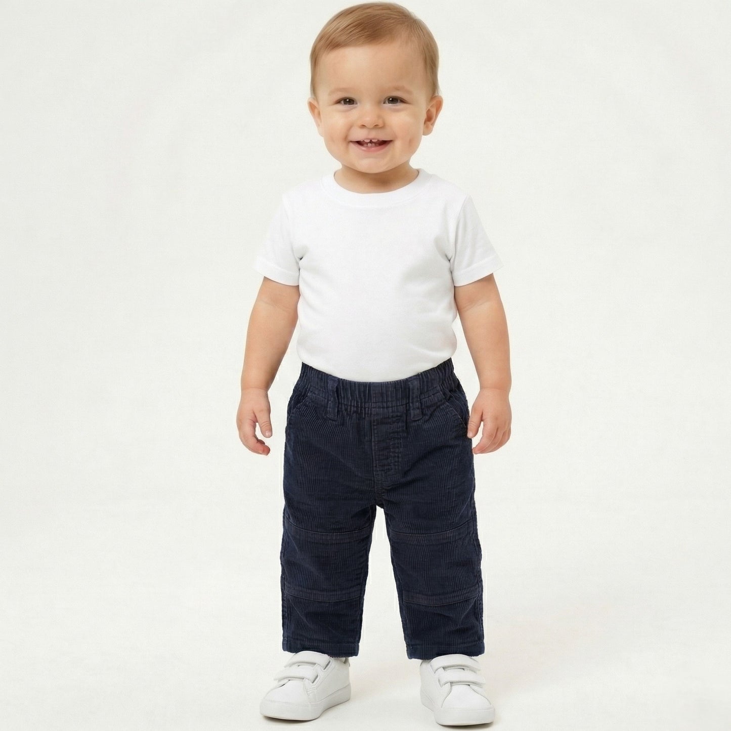 Basic Navy Gabardine Pants