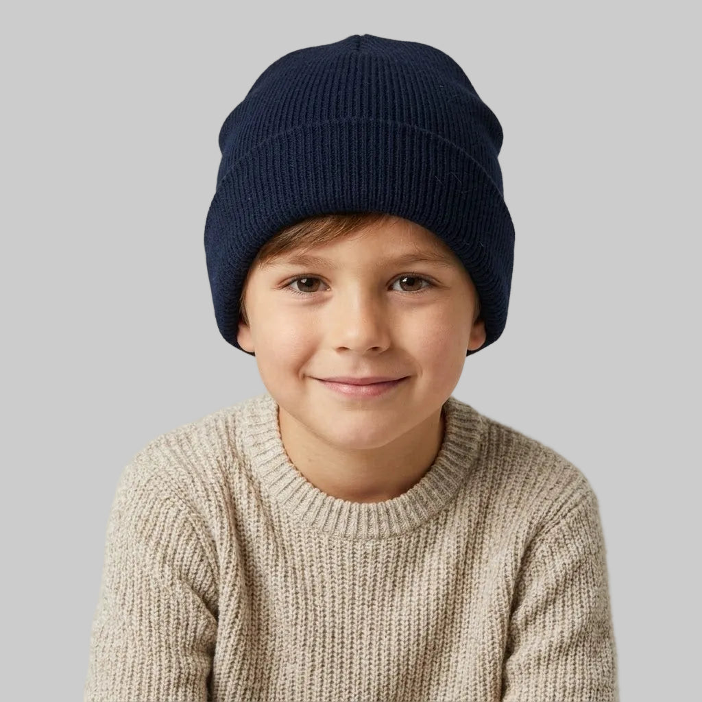Basic Navy Wool Ice Cap (Model 03)