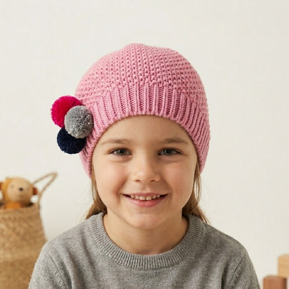 Basic Pink Wool Ice Cap