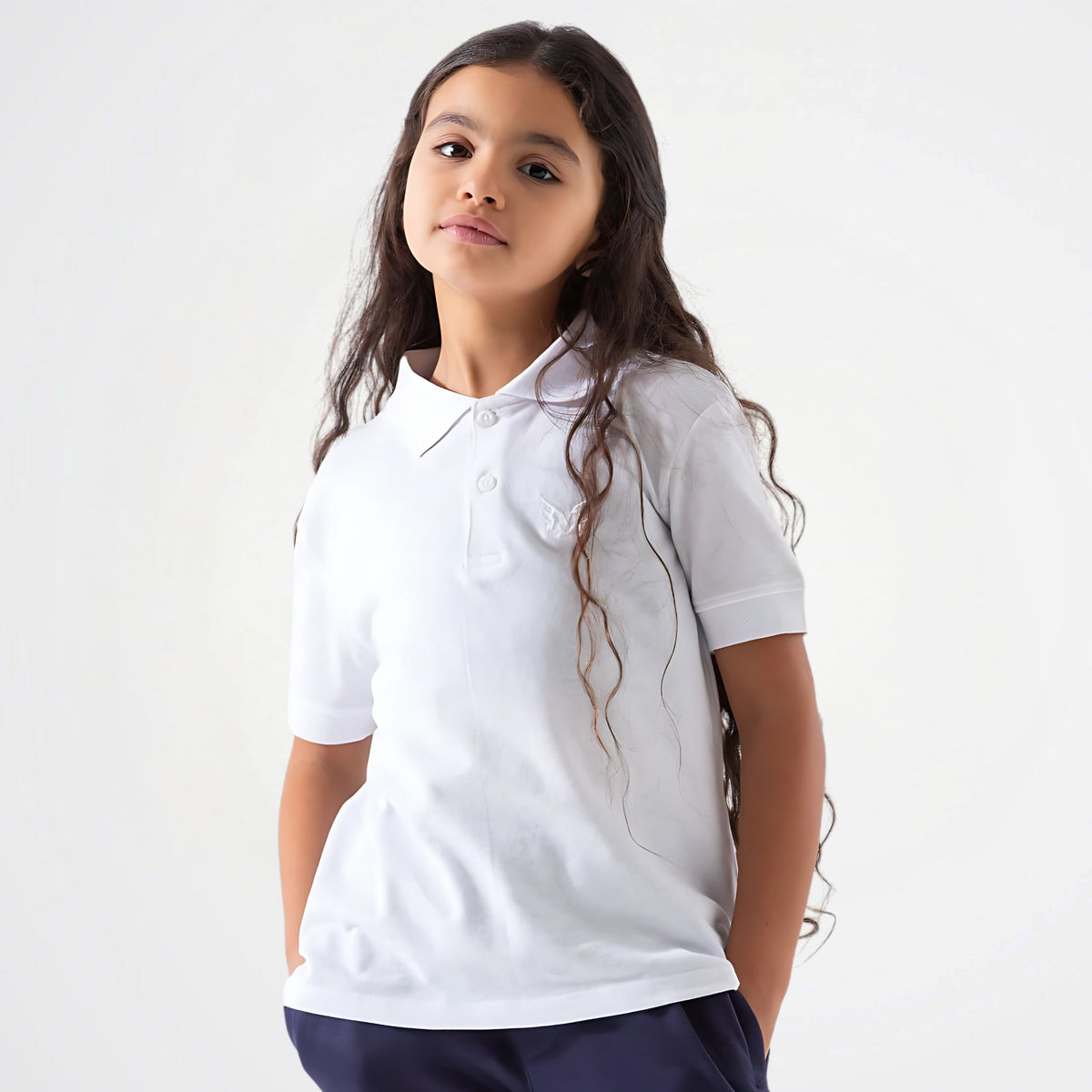 Basic Cotton Short-Sleeved Polo Shirt