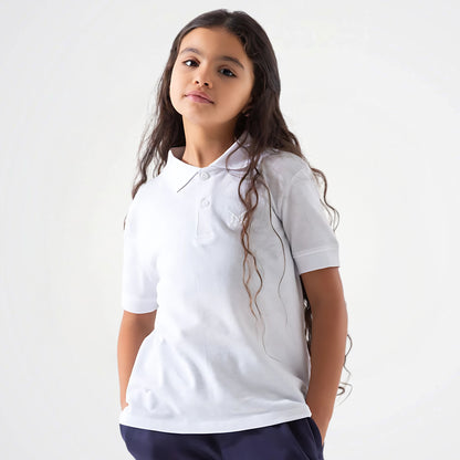 Basic Cotton Short-Sleeved Polo Shirt