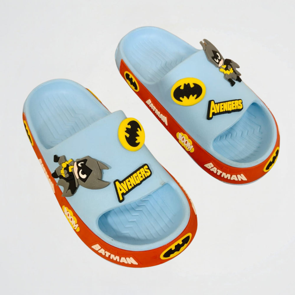 Batman Light Blue/Red Slides