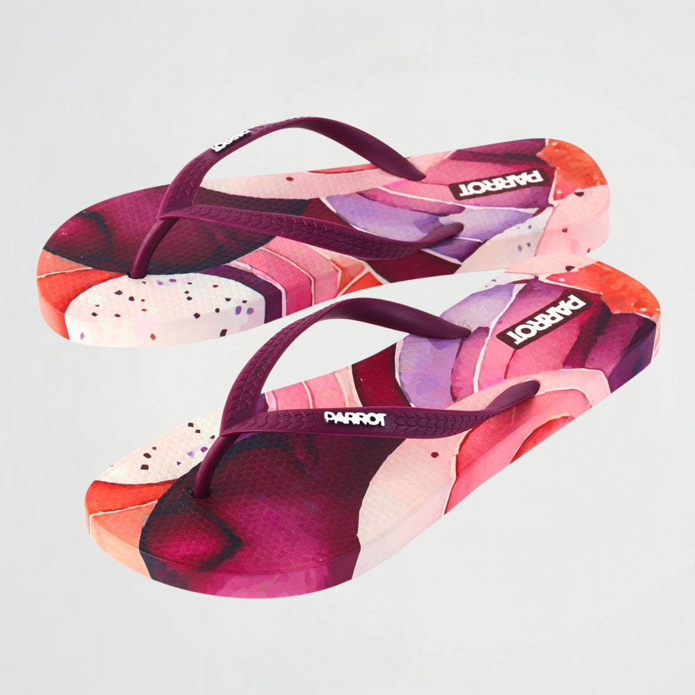 Bloom Burgundy Flipflop