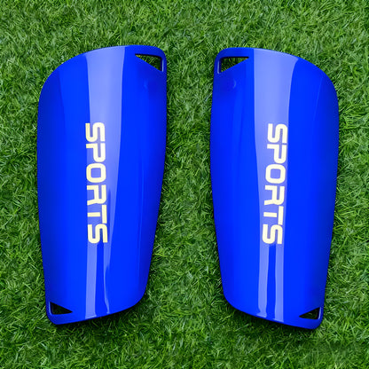Blue Football Shin Guards Set