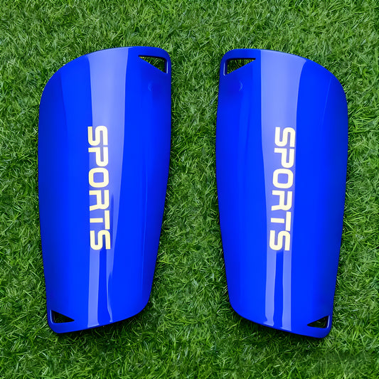 Blue Football Shin Guards Set