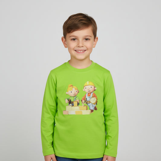 Bob The Builder Green Cotton T-Shirt