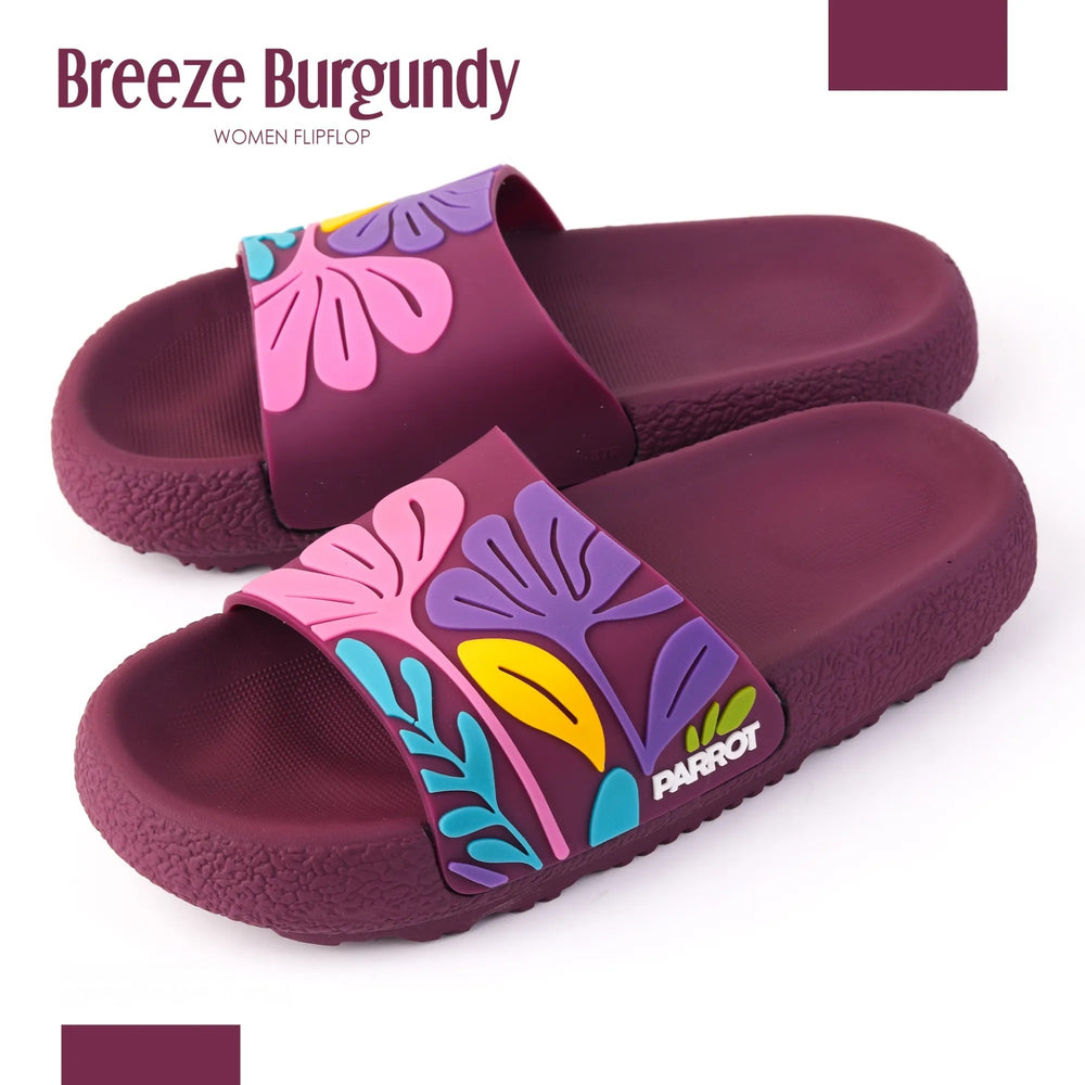 Breeze Burgundy Slides