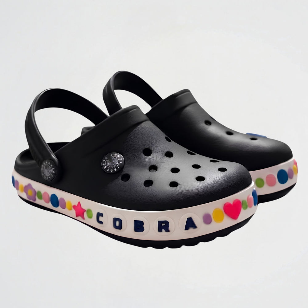 Candy Black Clogs