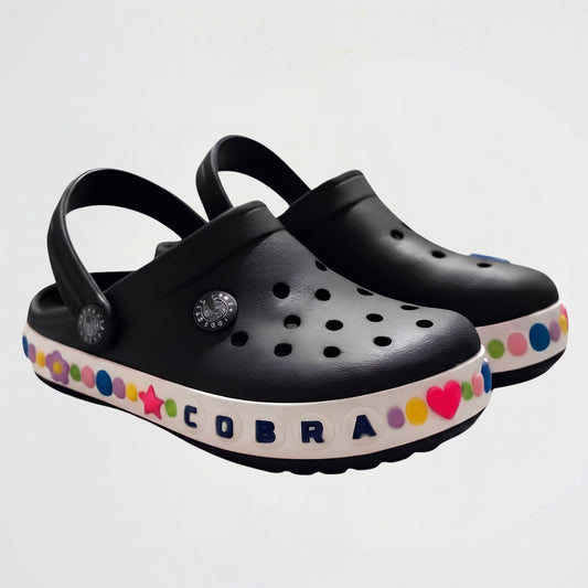 Candy Black Clogs