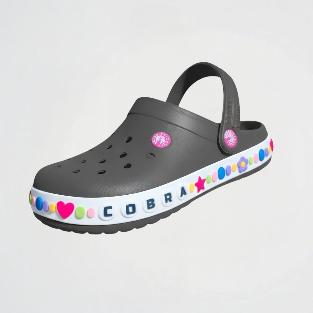 Candy Dark Grey Clogs