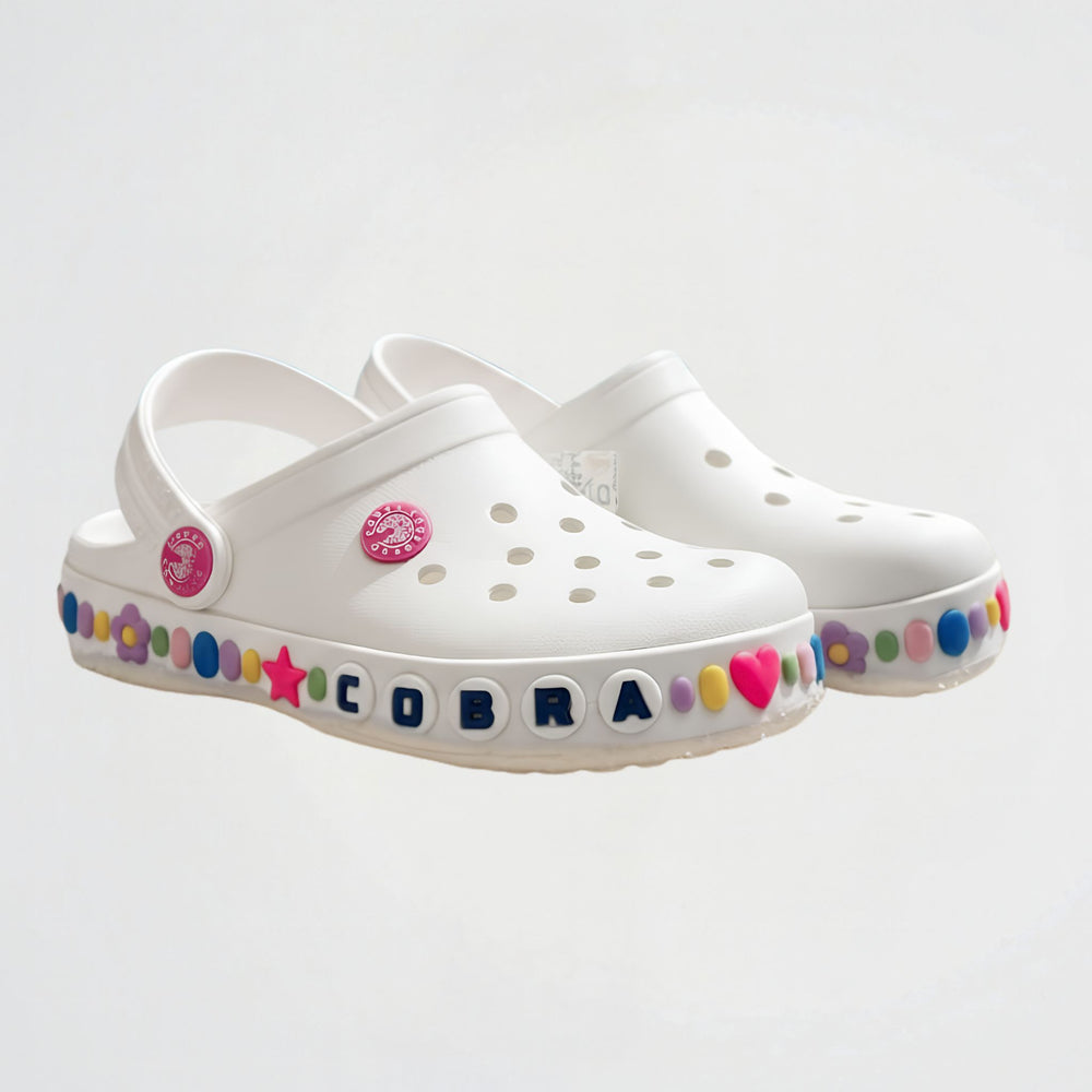 Candy White Clogs