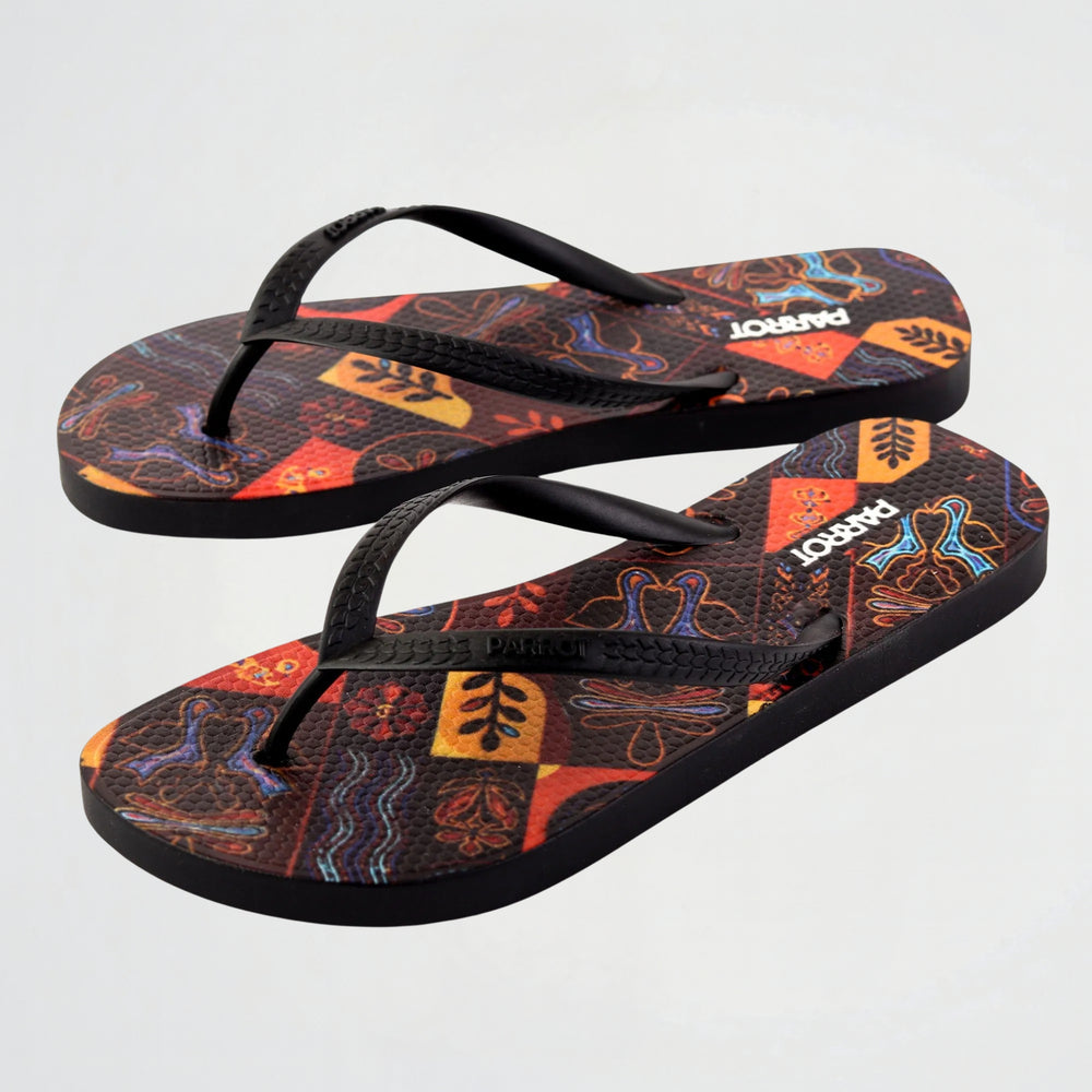Canva Black Flipflop