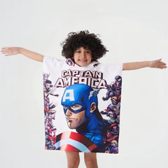 Captain America Microfiber Beach Poncho