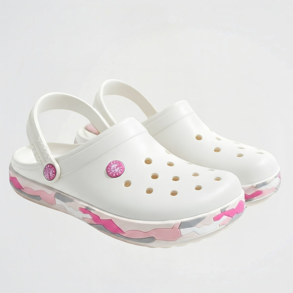 Commando White Clogs
