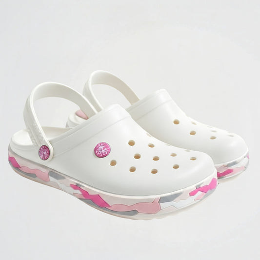 Commando White Clogs