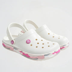 Commando White Clogs