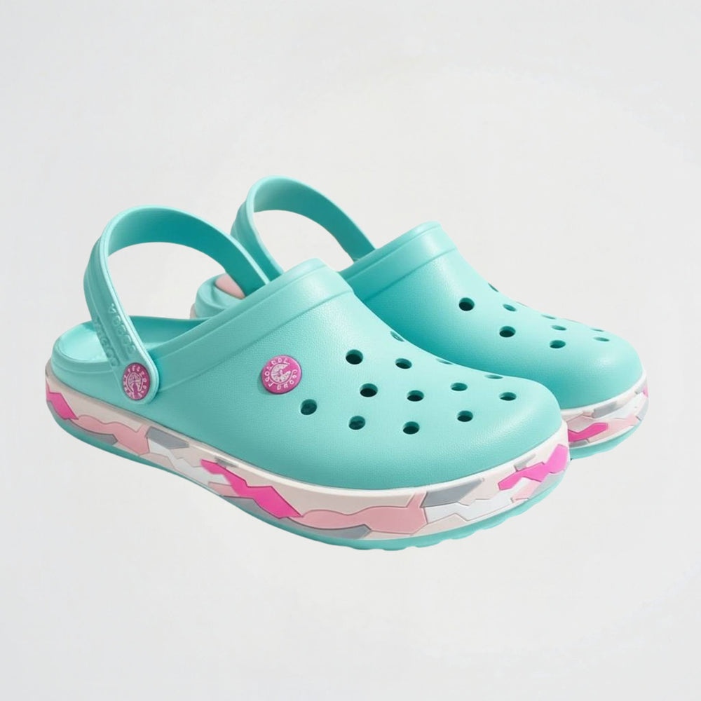 Commando Turquoise Clogs