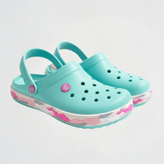 Commando Turquoise Clogs