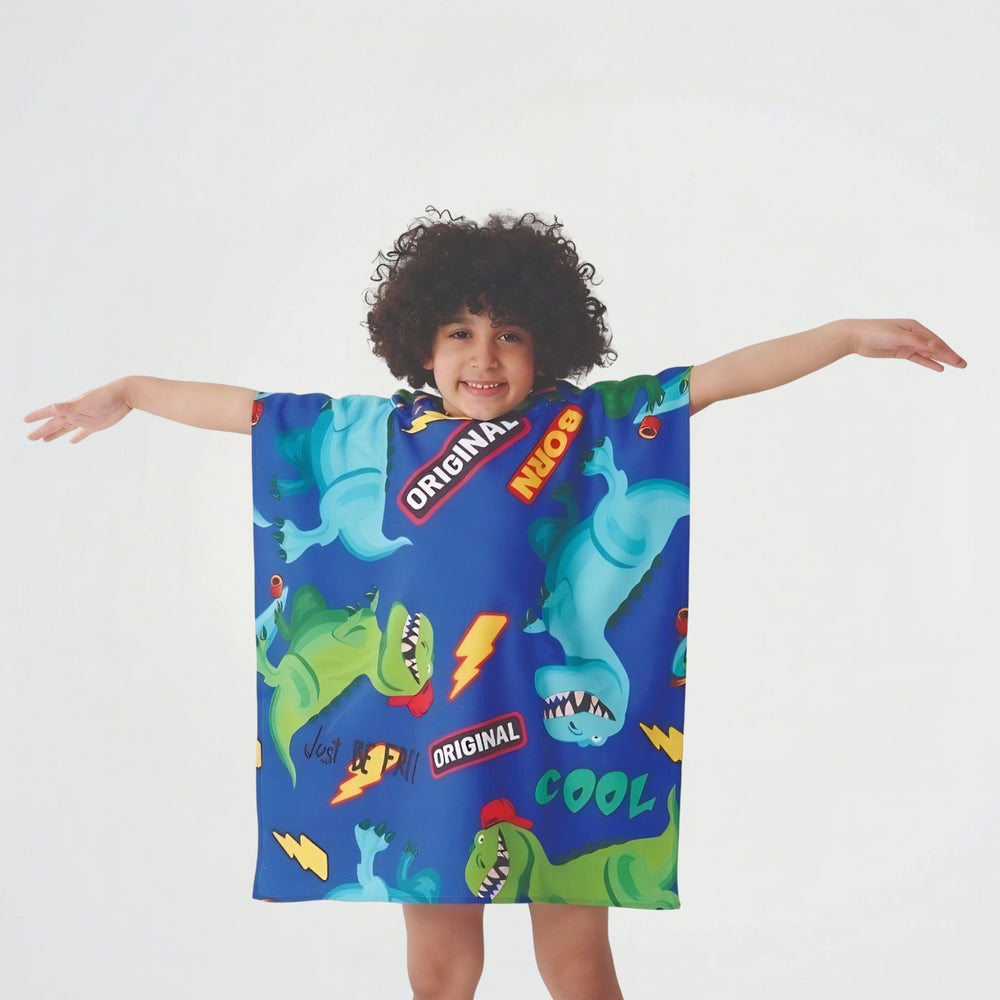 Cool Dinosaur Microfiber Beach Poncho