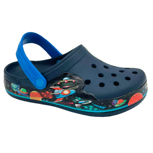 Crocs Fun Lab Light Rocket Band Clogs (Navy)