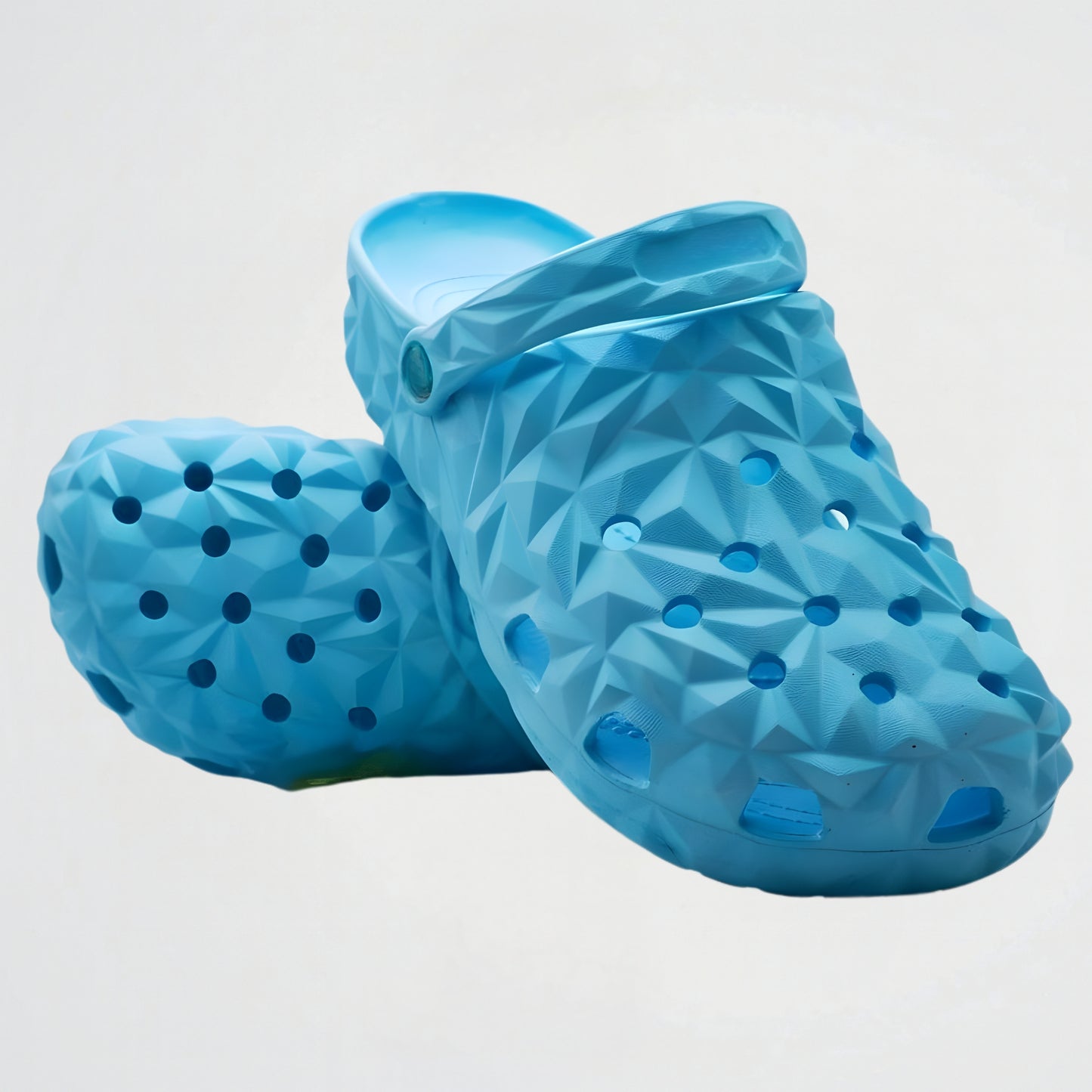 CrystalStep Light Blue Clogs