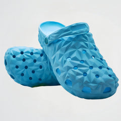 CrystalStep Light Blue Clogs