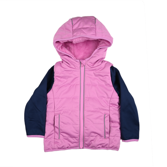 Crane Pink Puffer Waterproof Jacket