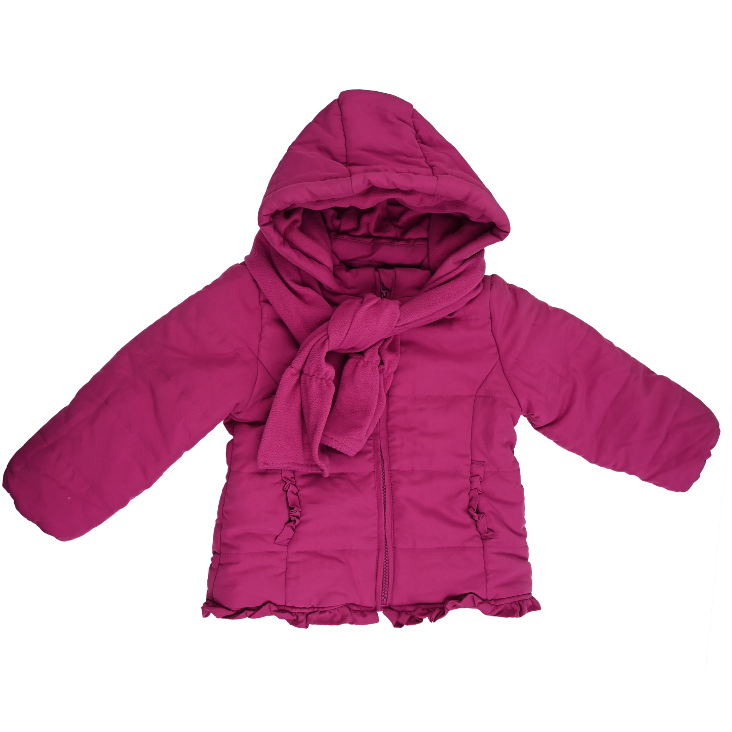 Idexe Bright Burgundy Puffer Waterproof Jacket