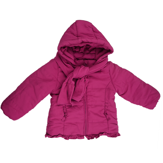 Idexe Bright Burgundy Puffer Waterproof Jacket