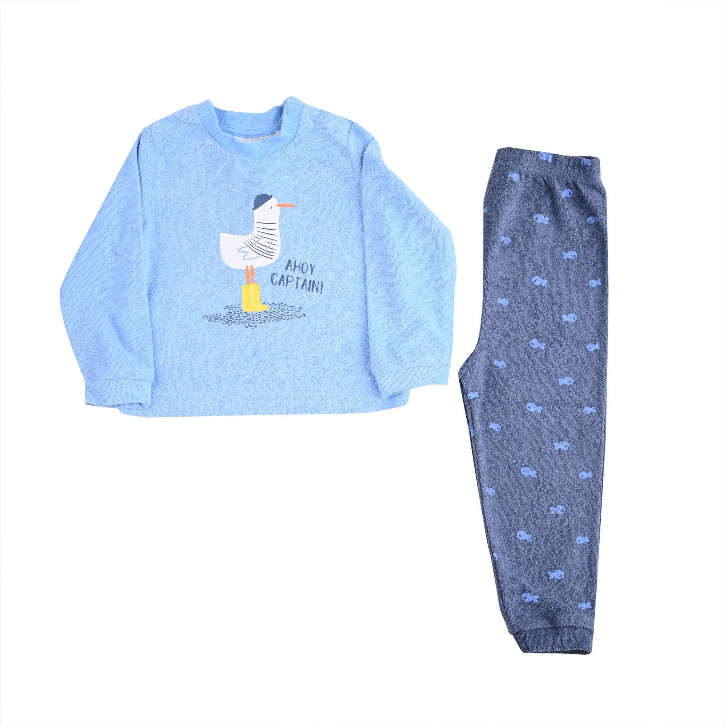 Impidimpi "Ahoy Captain" Light Blue Cotton Pyjama Set