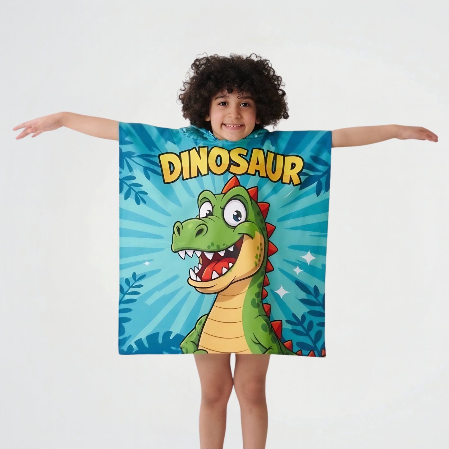 Dinosaur Microfiber Beach Poncho
