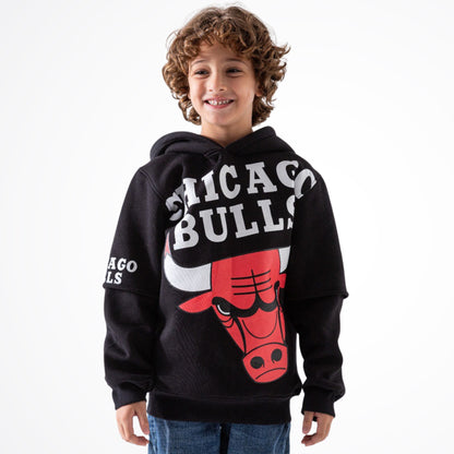 Chicago Bulls Black Cotton Hoodie