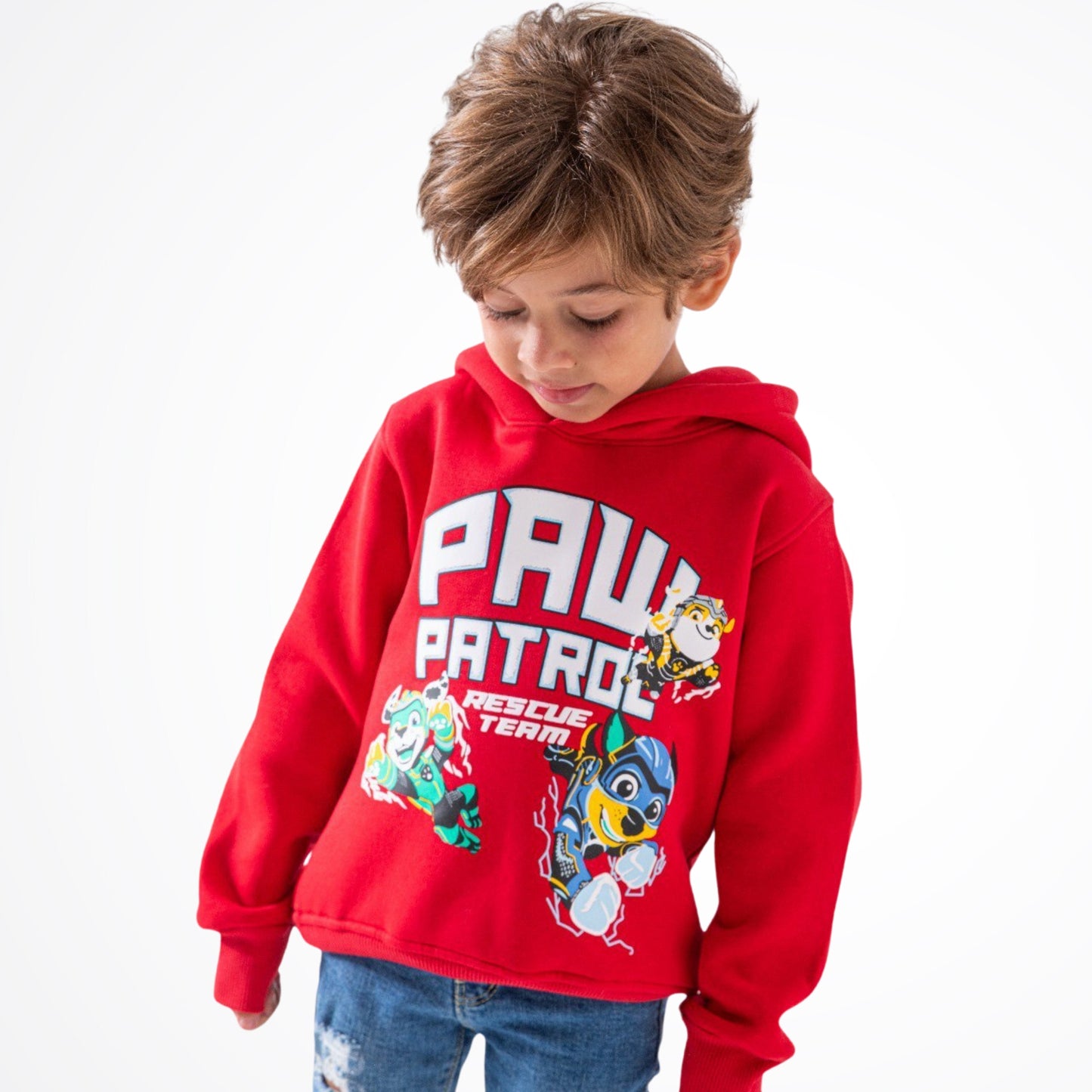 Paw Patrol Red Cotton Hoodie