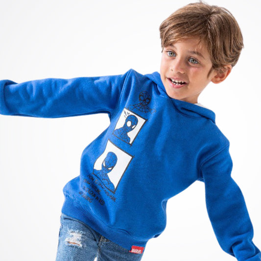 Spiderman Spider-Sense Blue Cotton Hoodie