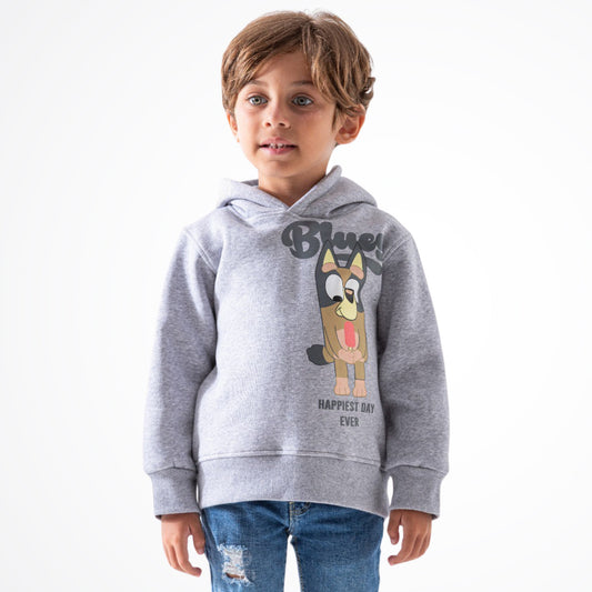 Bluey The Dog Grey Cotton Hoodie