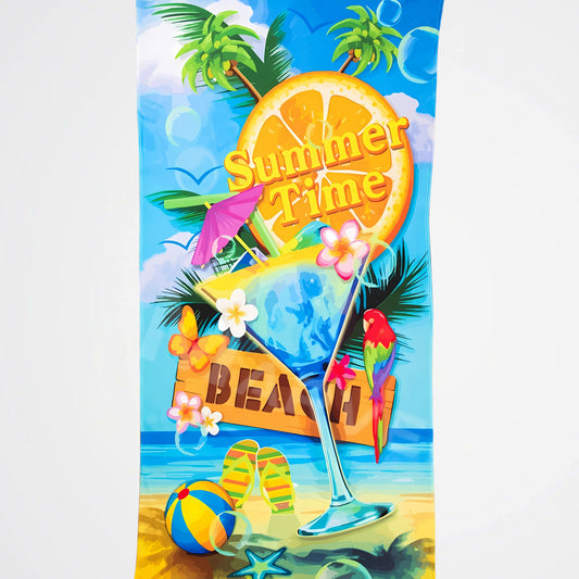 Summer Time Microfiber Beach Towel