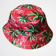 Flamingo Tropical Red Bucket Hat