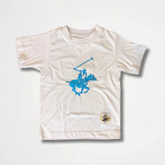 Horse Polo White Cotton T-Shirt