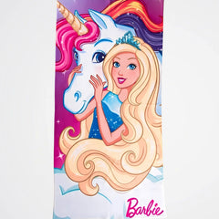 Barbie And Unicorn Microfiber Beach Towel