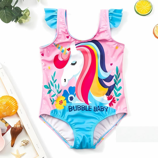 Unicorn Bubble Pink Swimsuit