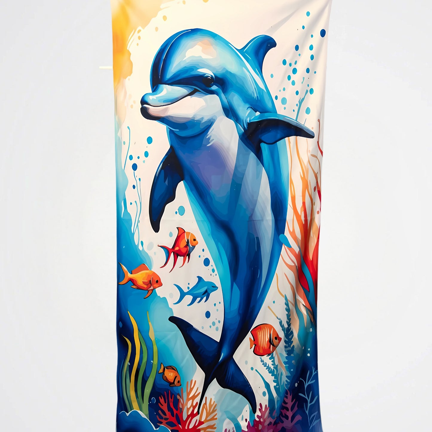 Dolphin Microfiber Beach Towel