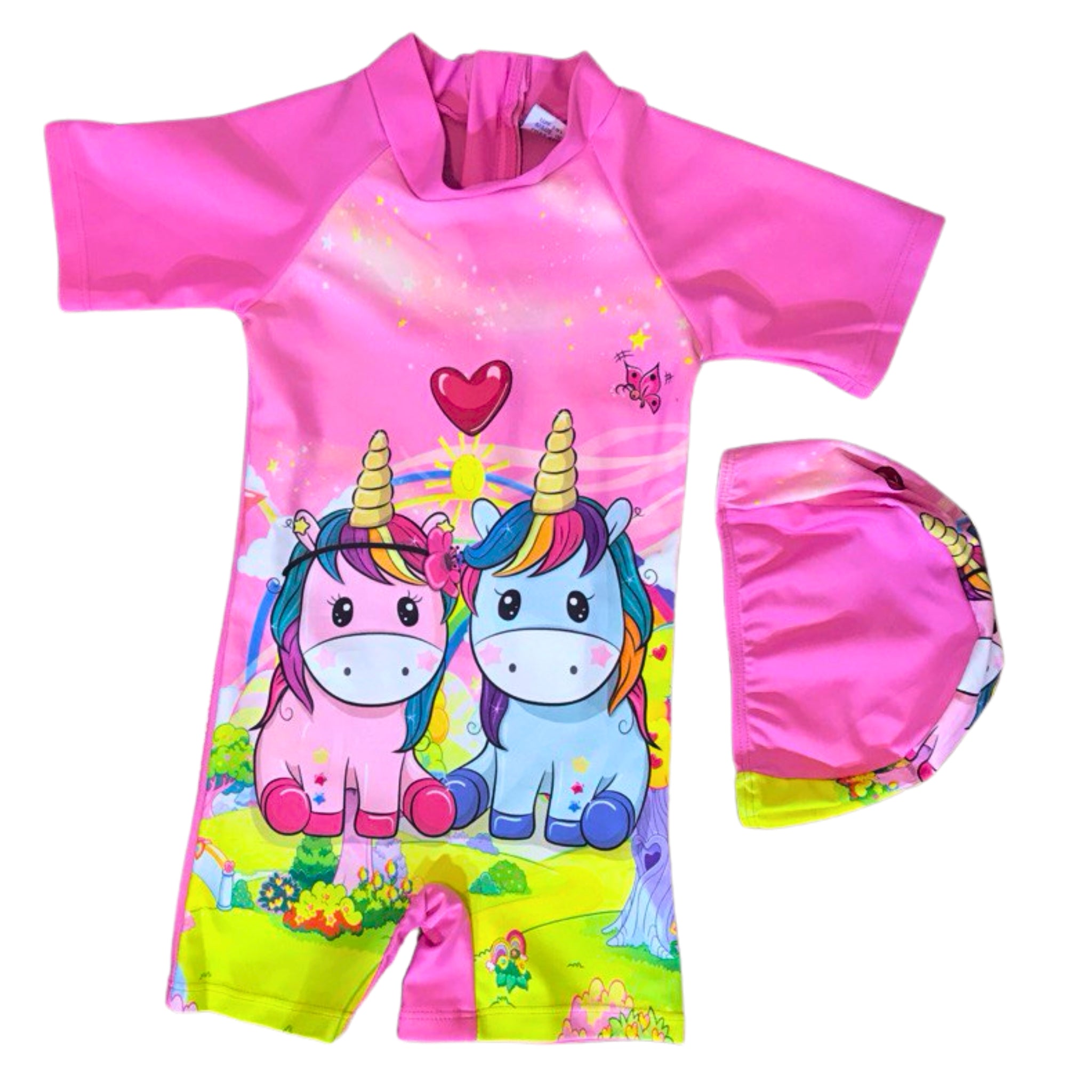 Unicorn Pink Rash Guard Swimsuit Little Toes Egypt