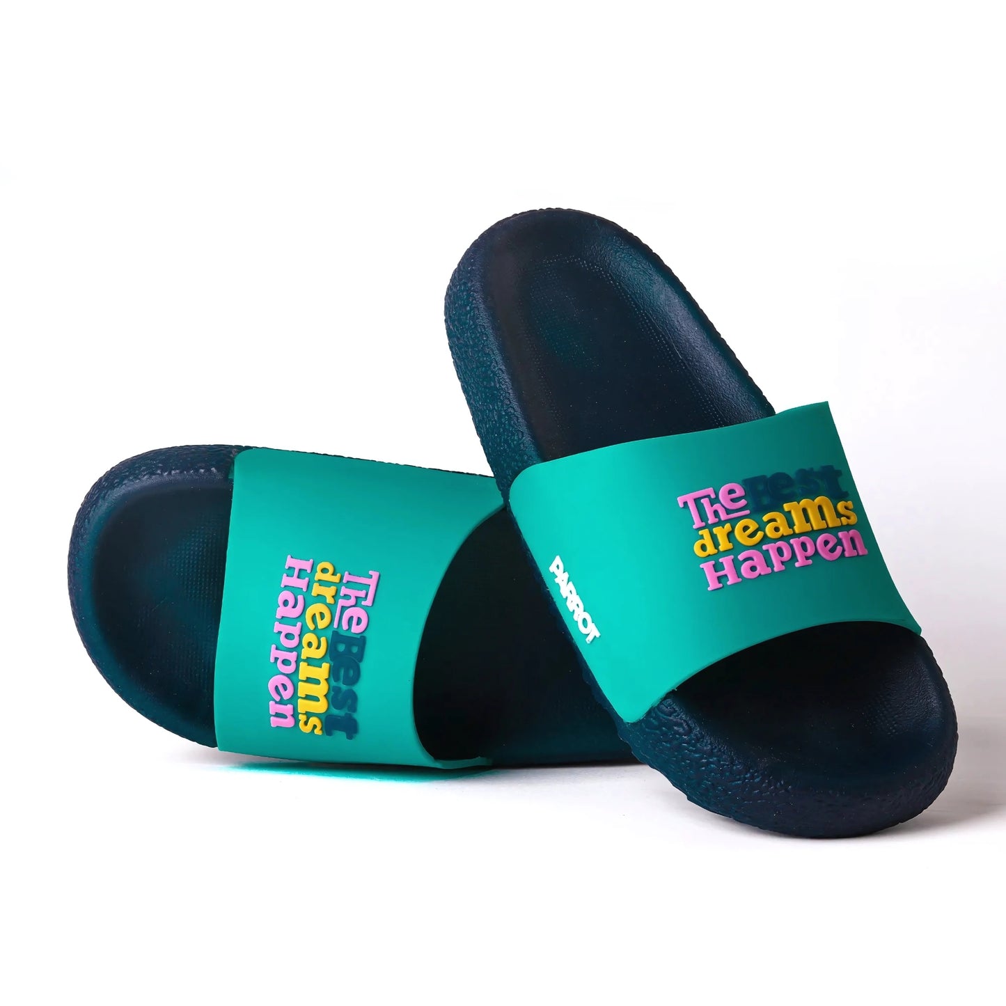 Parrot Dream Turquoise Slides