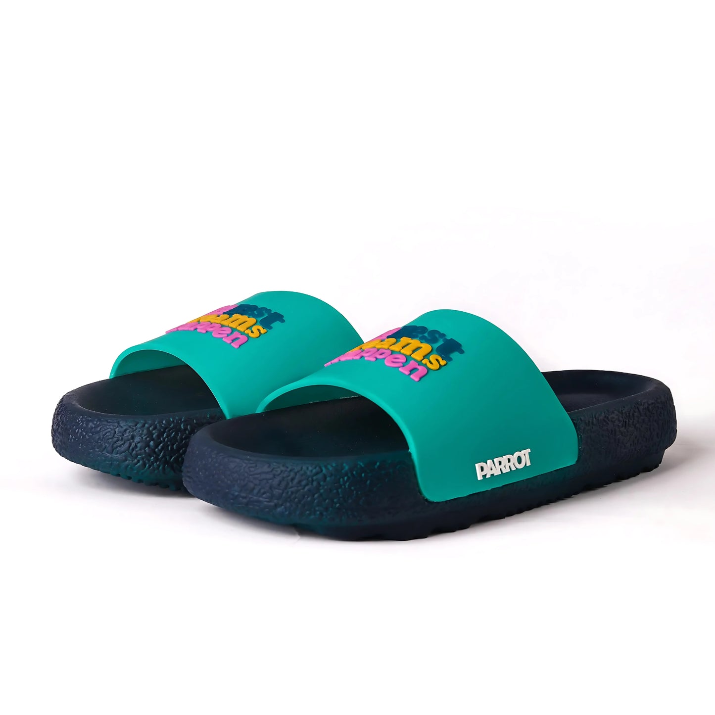 Parrot Dream Turquoise Slides