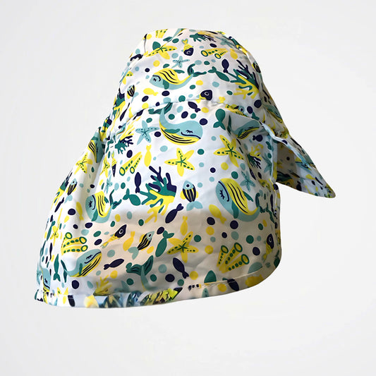 Ocean Pattern Cotton Bucket Hat