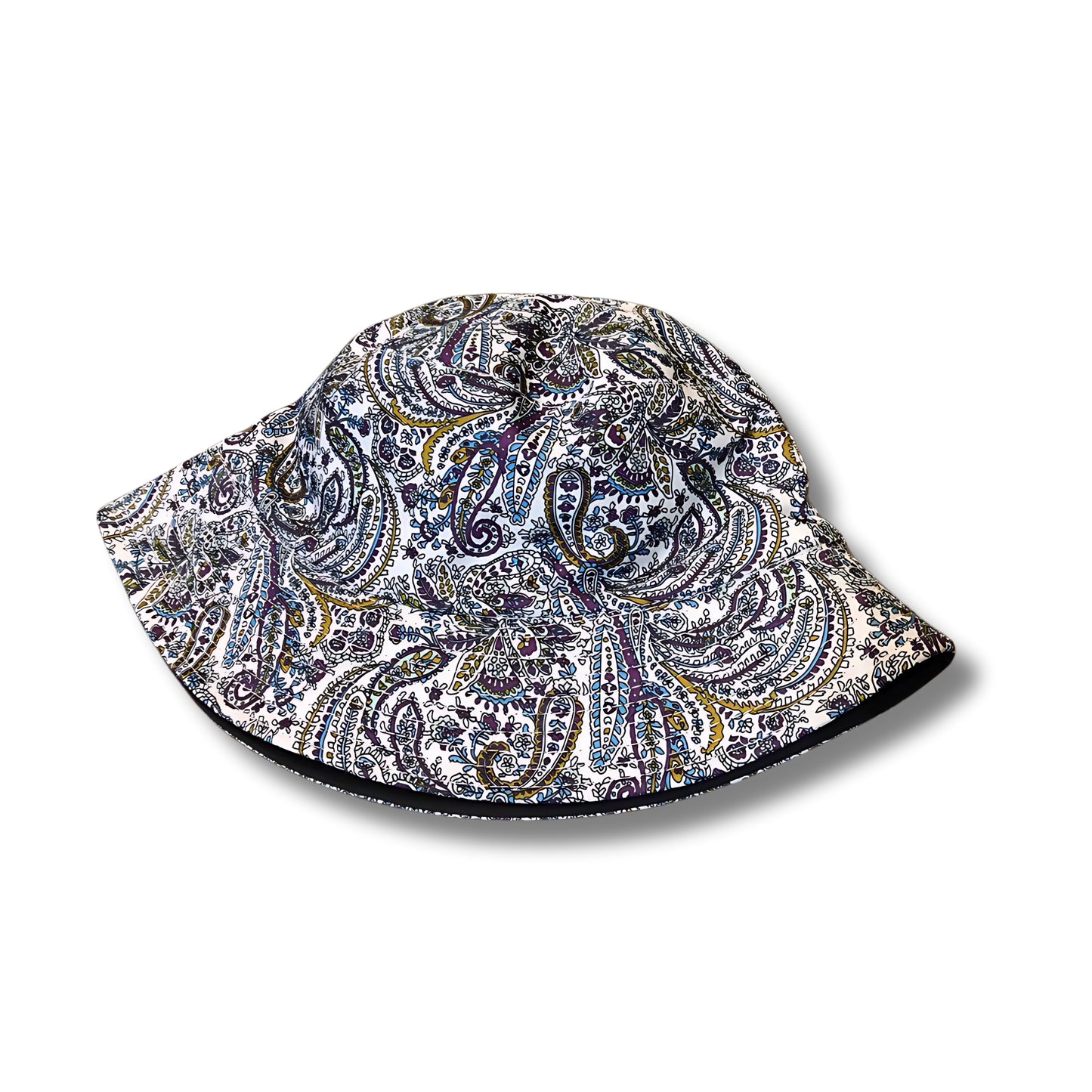 Paisley Pattern Blue Bucket Hat