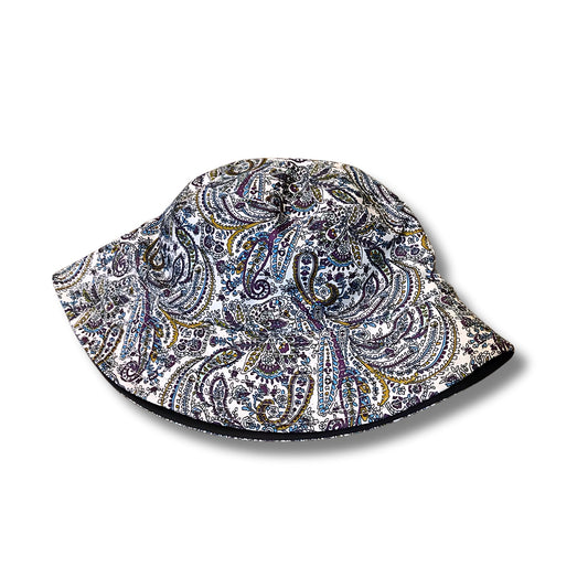 Paisley Pattern Blue Bucket Hat