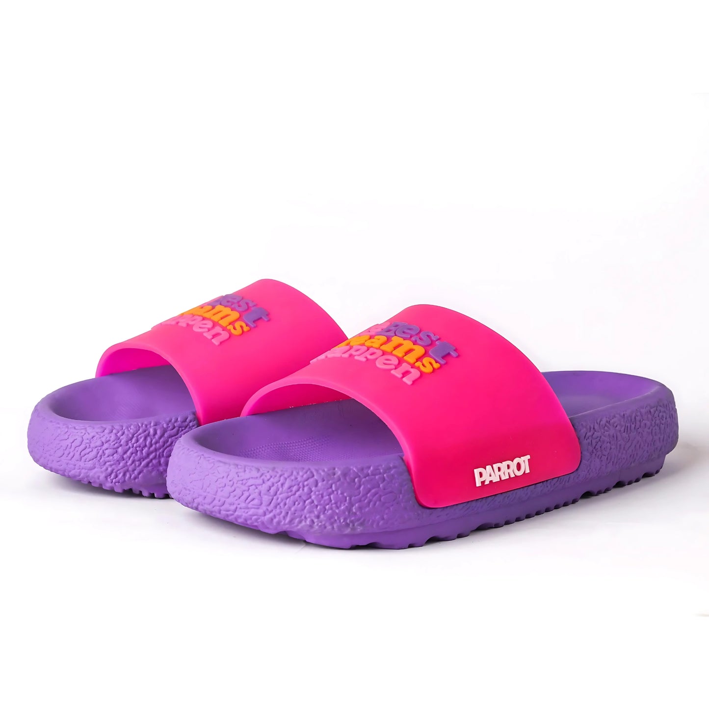 Parrot Dream Fuchsia Slides